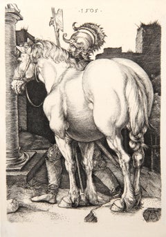 Le Grand Cheval, Heliogravure by Albrecht Dürer