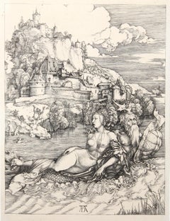 L'Enlevement d'Amymone, Heliogravure by Albrecht Dürer