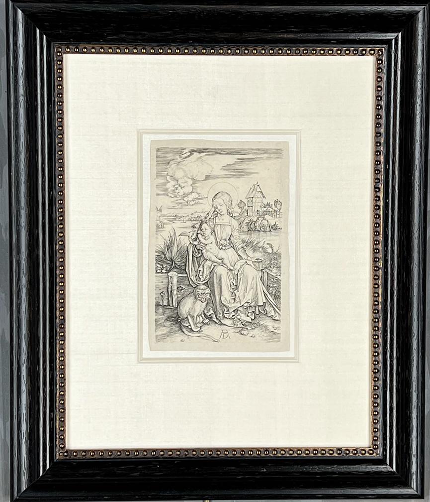 Madonna & Child avec le singe - Maîtres anciens Print par Albrecht Dürer