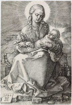 Madonna avec un bébé emmailloté