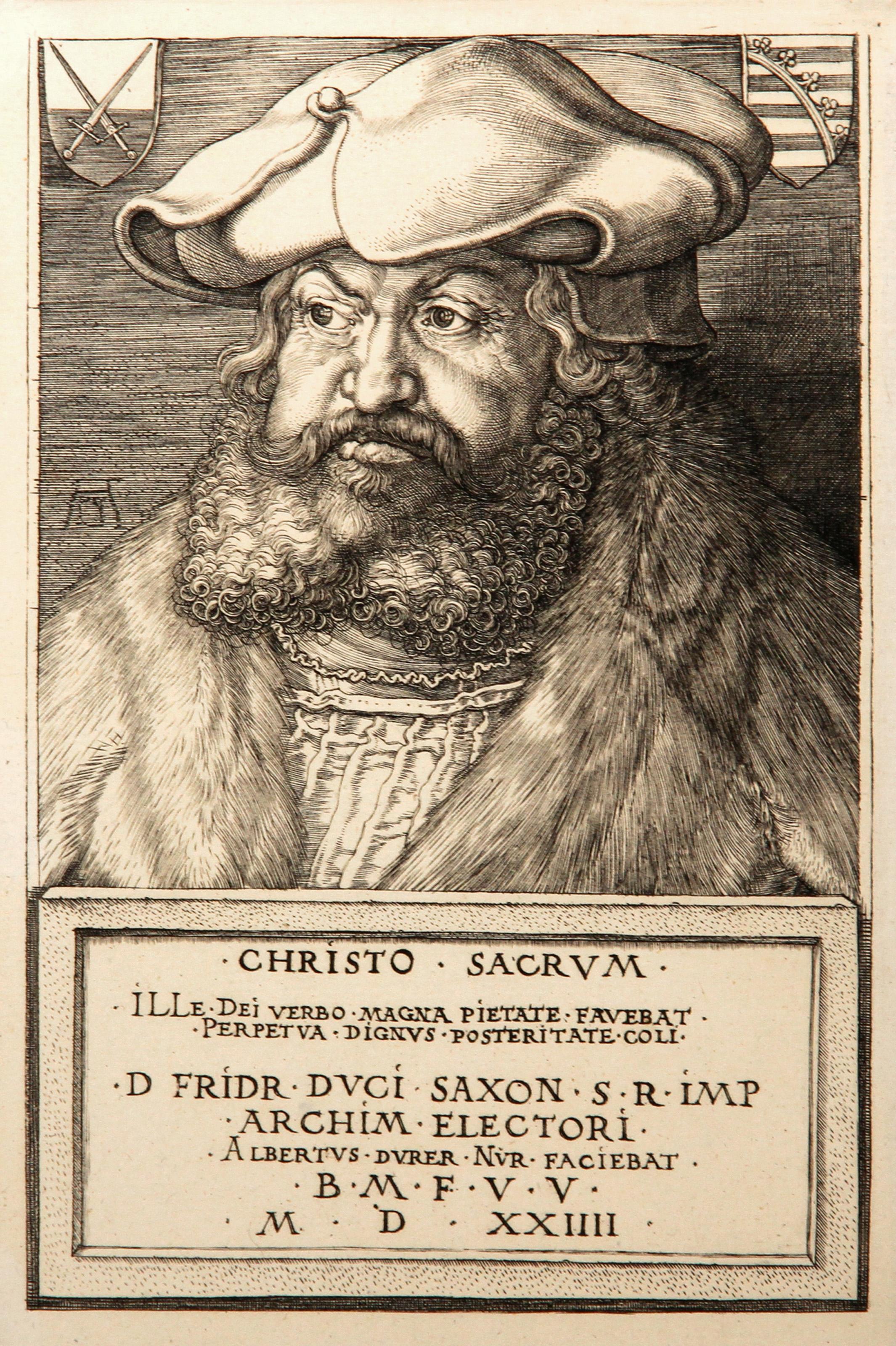 Portrait de Frederic III, Electeur de Saxe, Heliogravure by Albrecht Dürer For Sale 1