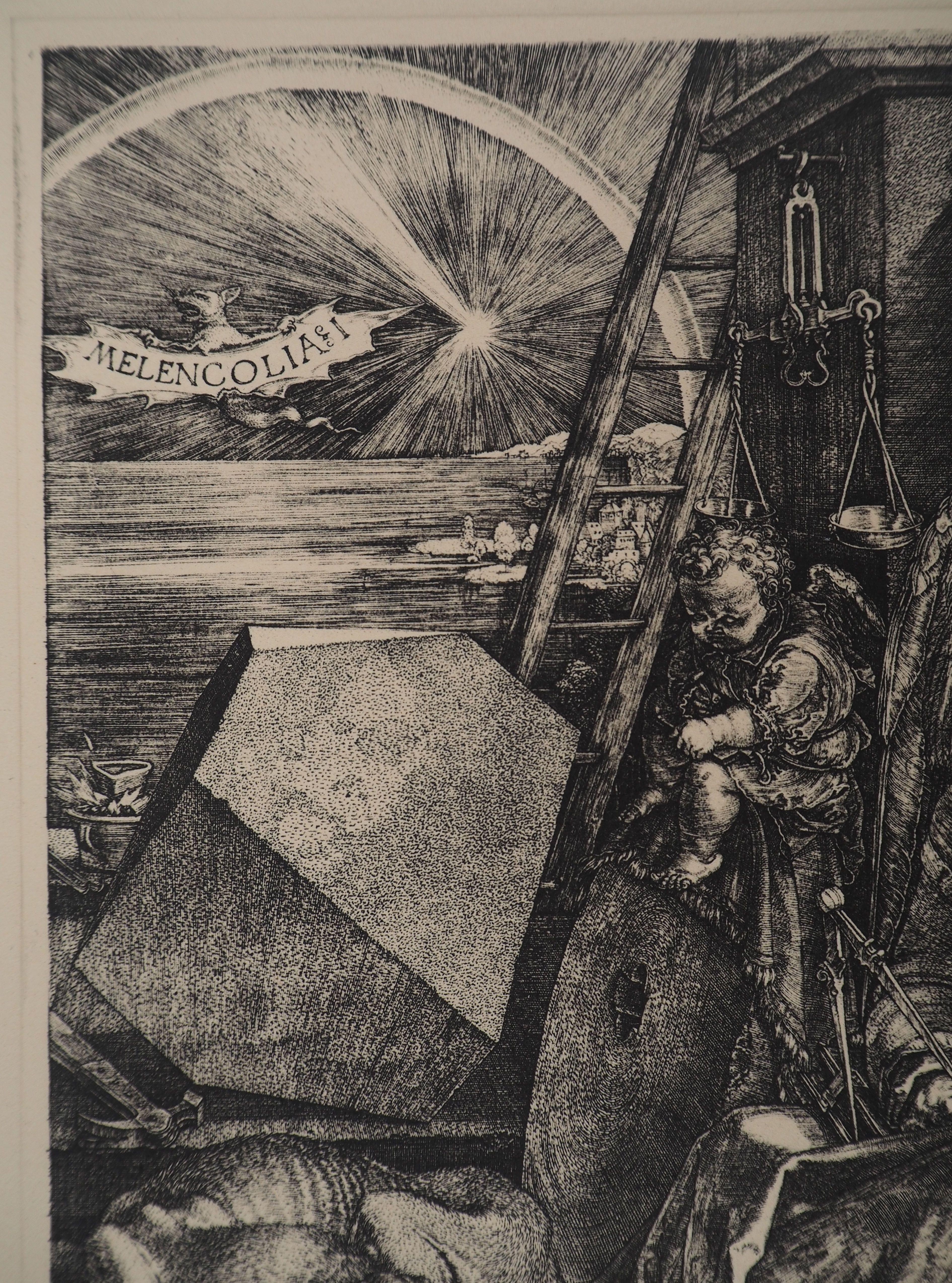 Symbolism : Melancolia - Etching For Sale 5