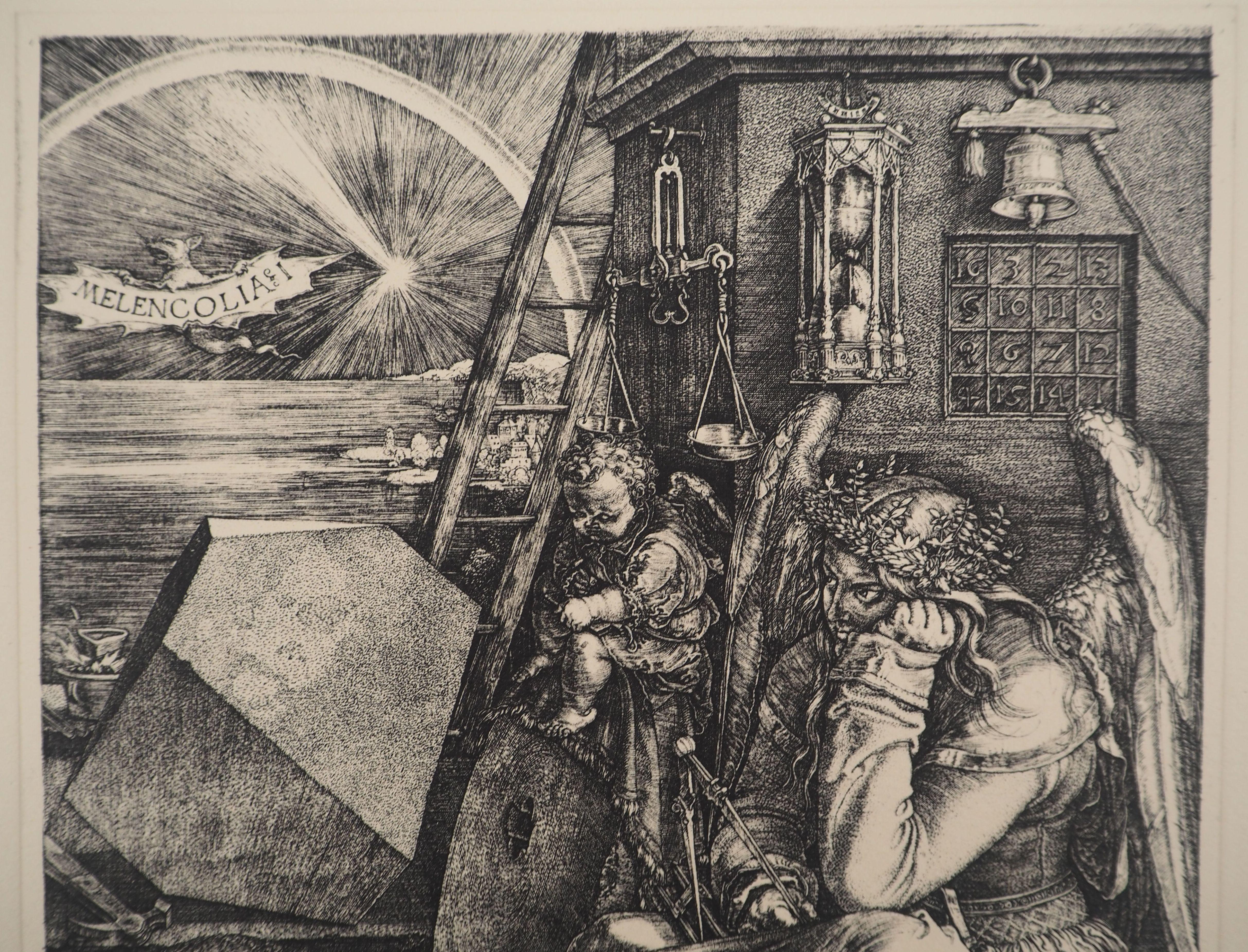 Symbolism : Melancolia - Etching For Sale 7