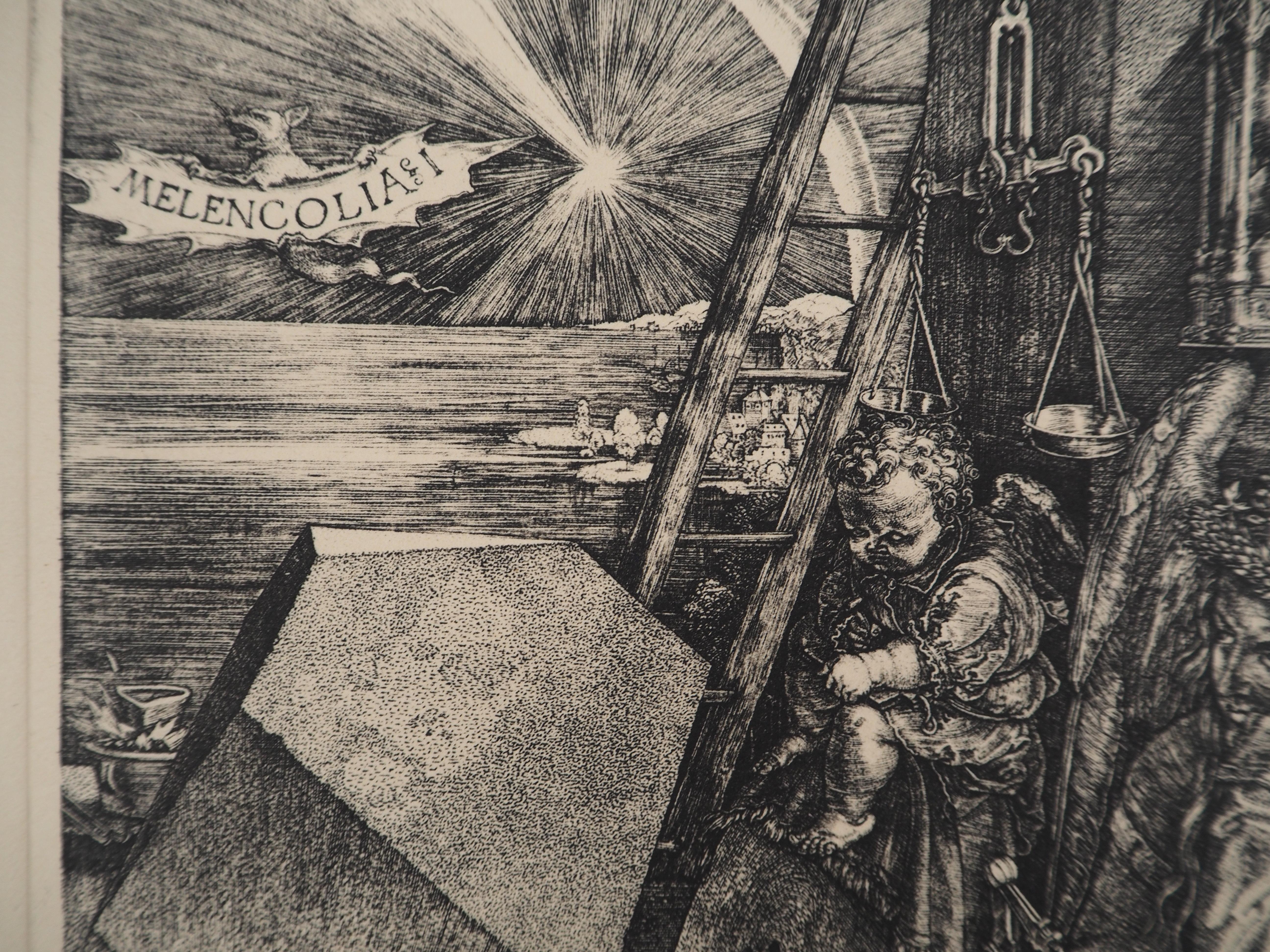 Symbolism : Melancolia - Etching For Sale 8