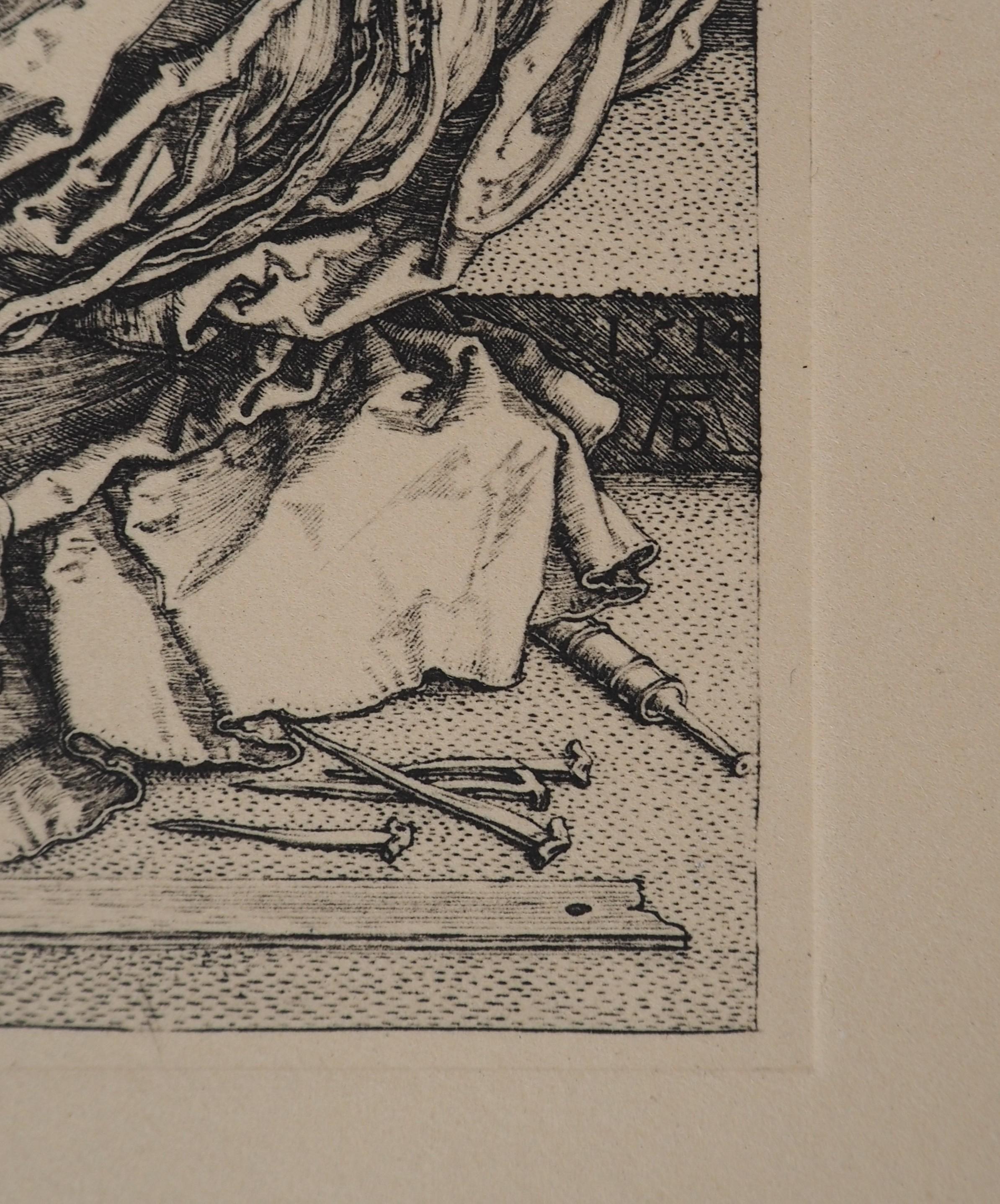 Symbolism : Melancolia - Etching - Print by Albrecht Dürer