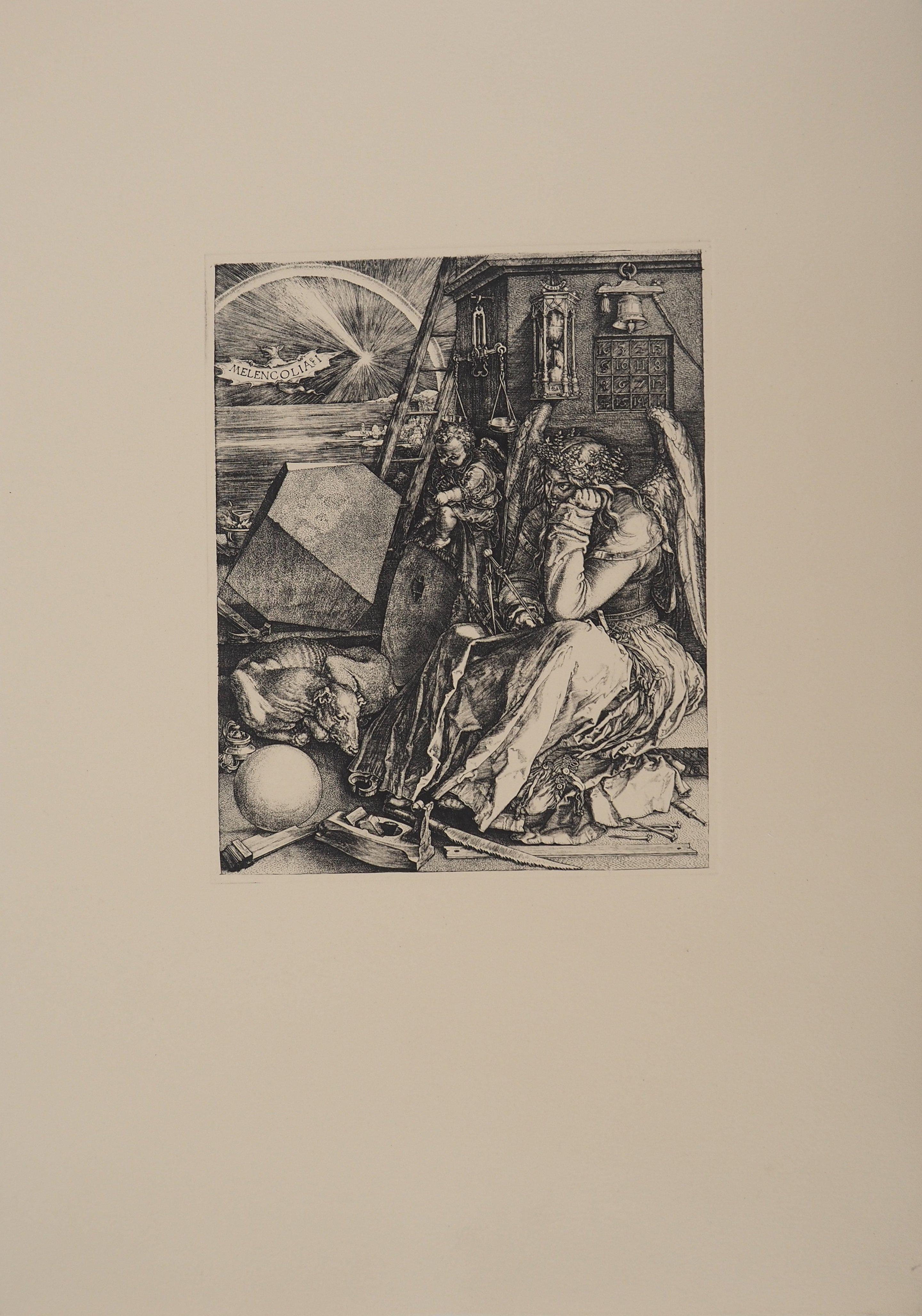 Symbolism : Melancolia - Etching - Academic Print by Albrecht Dürer