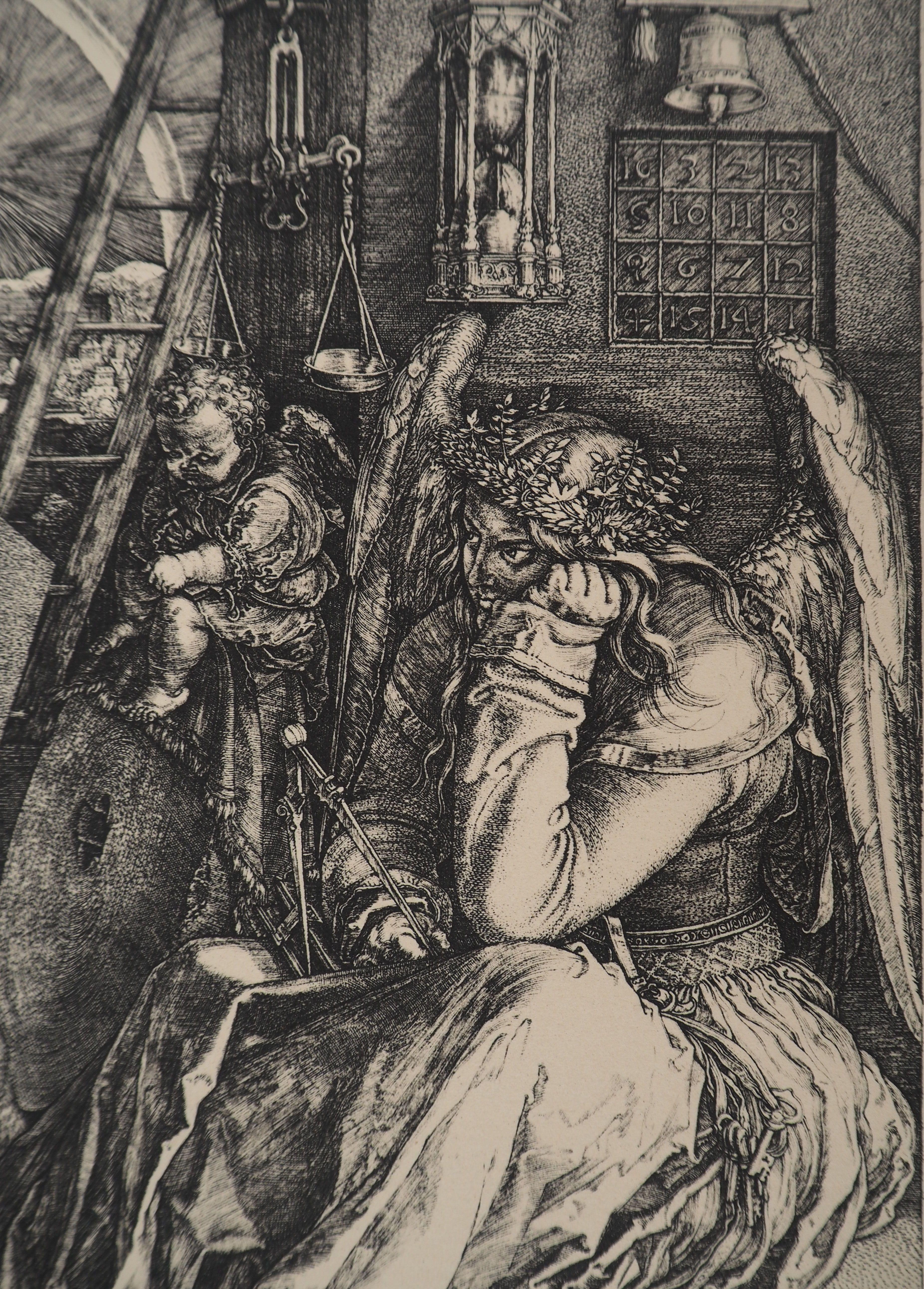 Symbolism : Melancolia - Etching For Sale 1
