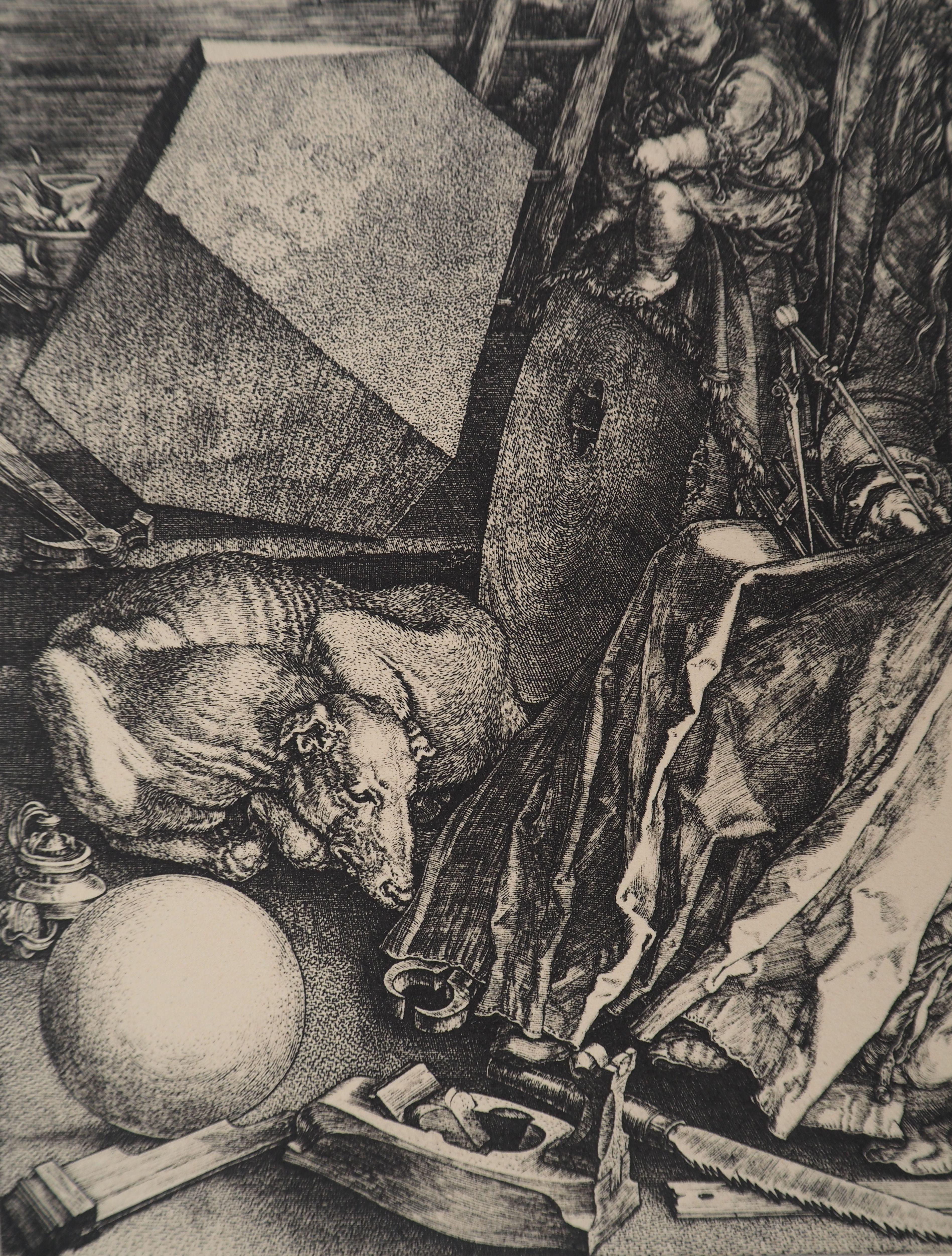 Symbolism : Melancolia - Etching For Sale 3
