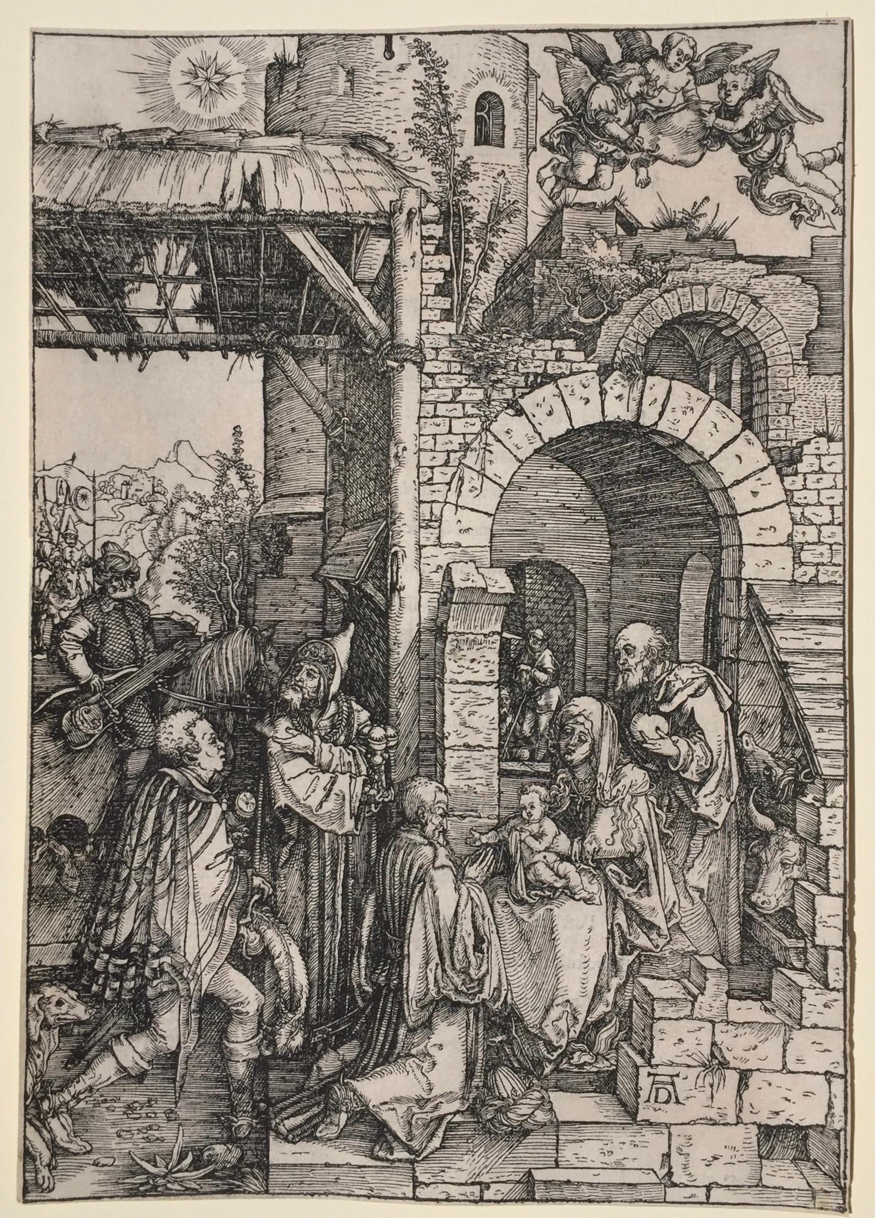 THE ADORATION OF THE MAGI - from Life of the Virgin (see also posted M Raimondi) - Print by Albrecht Dürer