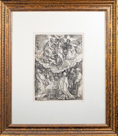 'The Assumption and Coronation of the Virgin' woodblock print by Albrecht Dürer