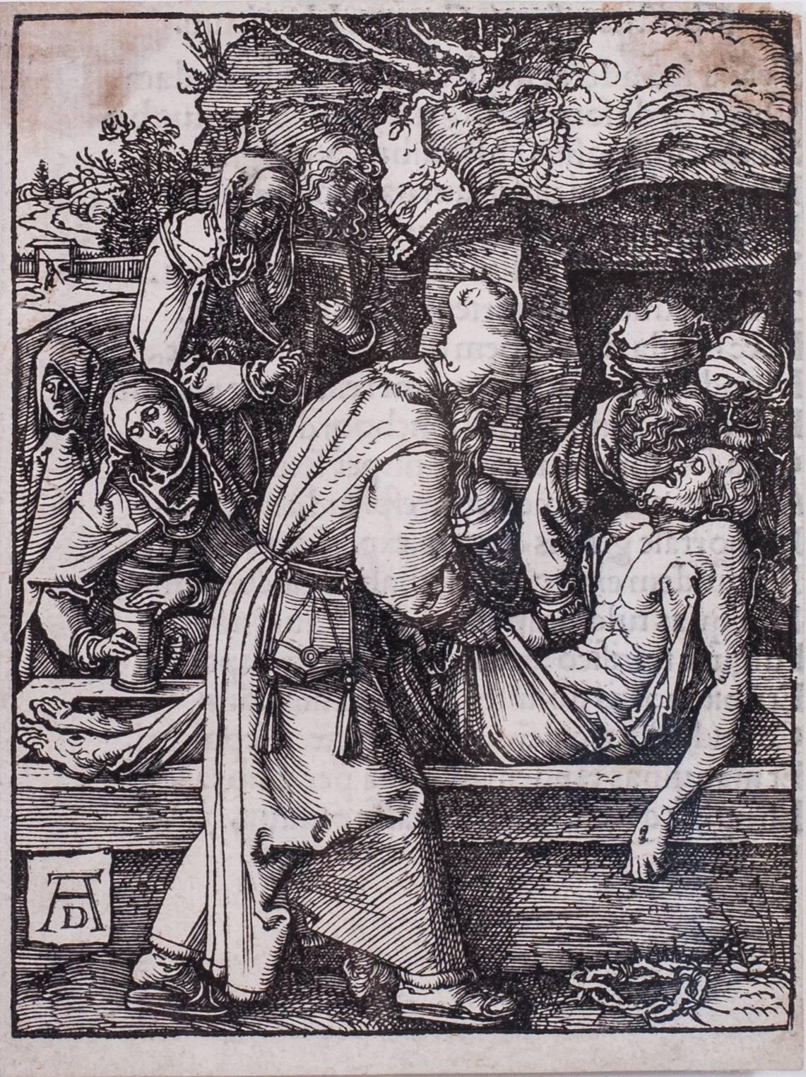 The burial of Christ, 1509-1510 - Old Masters Print by Albrecht Dürer