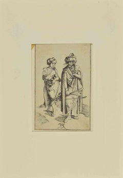The Oriental and his wife - Etching after Albrecht Durer - 18th century