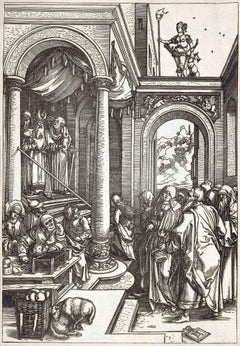 The Presentation of The Virgin in the Temple-Woodcut after A.D-Early20th Century