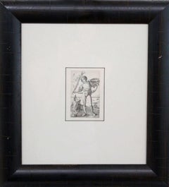 Framed Lithograph Print of The Standard Bearer, Late 20th Century