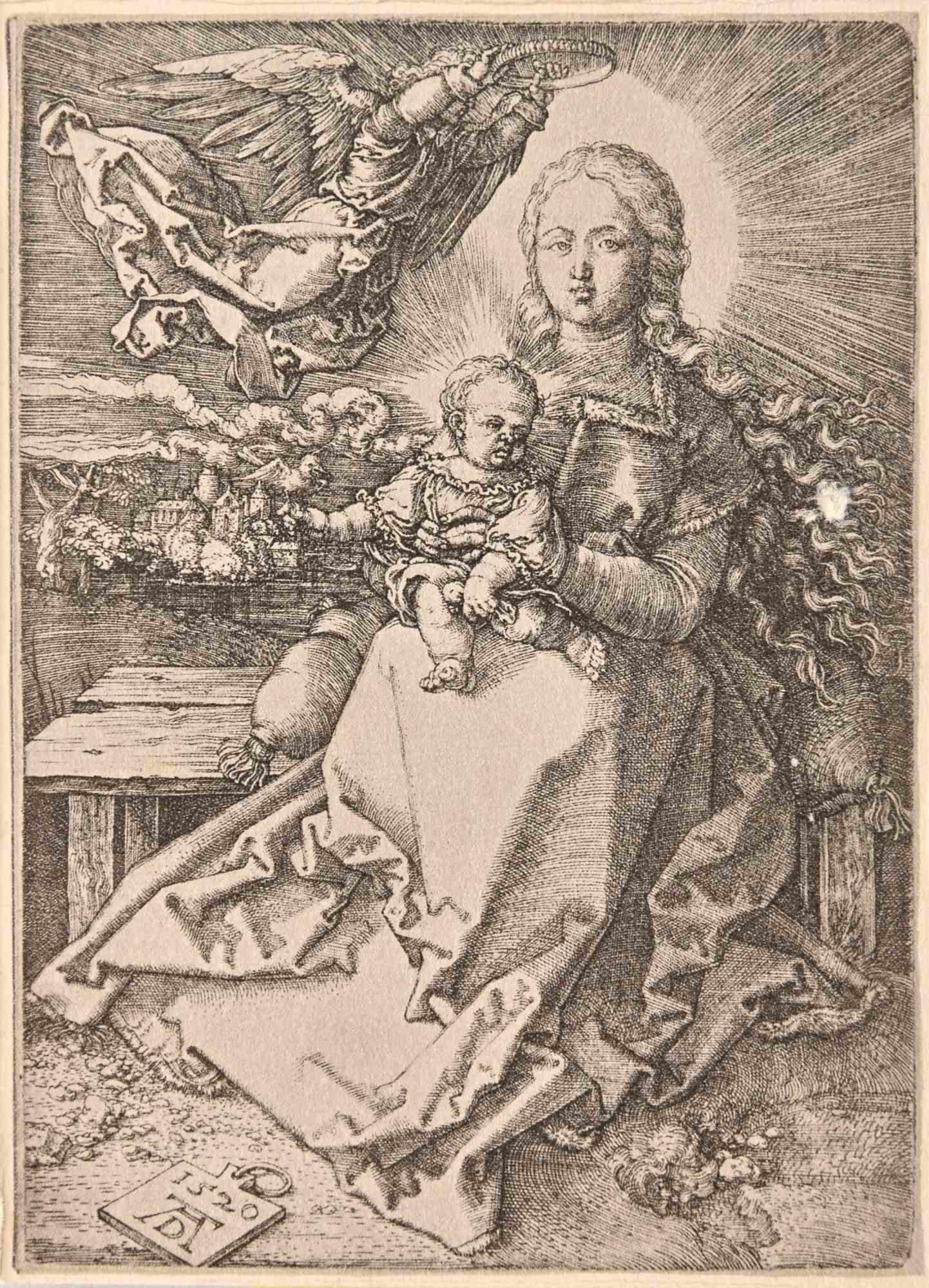 Die Jungfrau – Holzschnitt nach Albrecht Dürer – Anfang des 20. Jahrhunderts