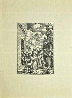 The Visitation - Woodcut Print After Albrecht Dürer - Early 20th Century