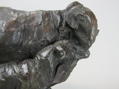 Animal Bronze Ewe and Ram by Alberic Collin (close friend of Rembrandt Bugatti)