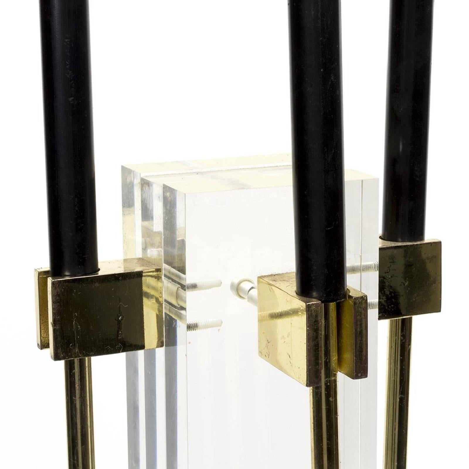 Mid-Century Modern Albrizzi Fire Tools with Lucite Base