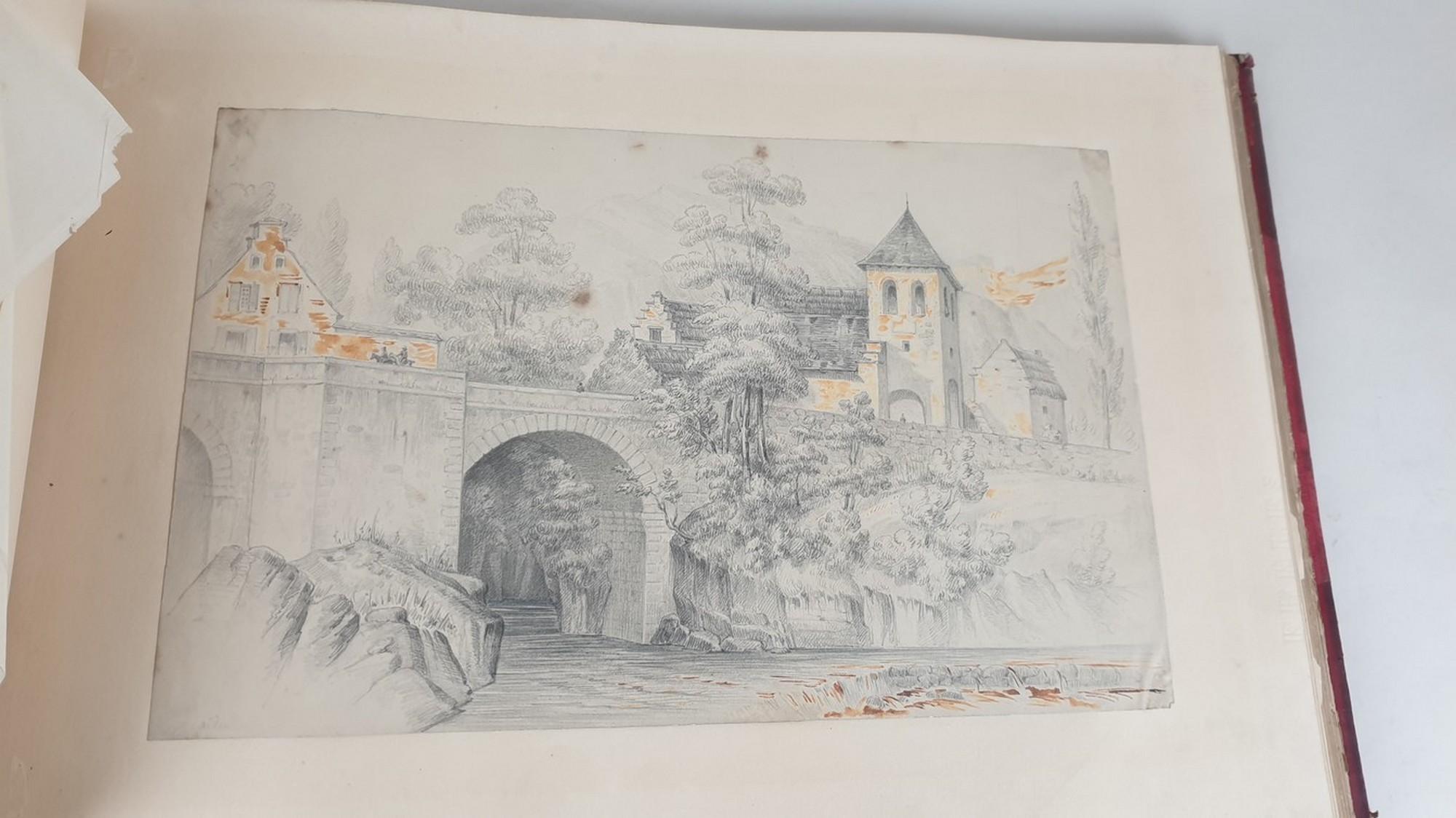 Album Of Travel Drawings, XIXth Century For Sale 1