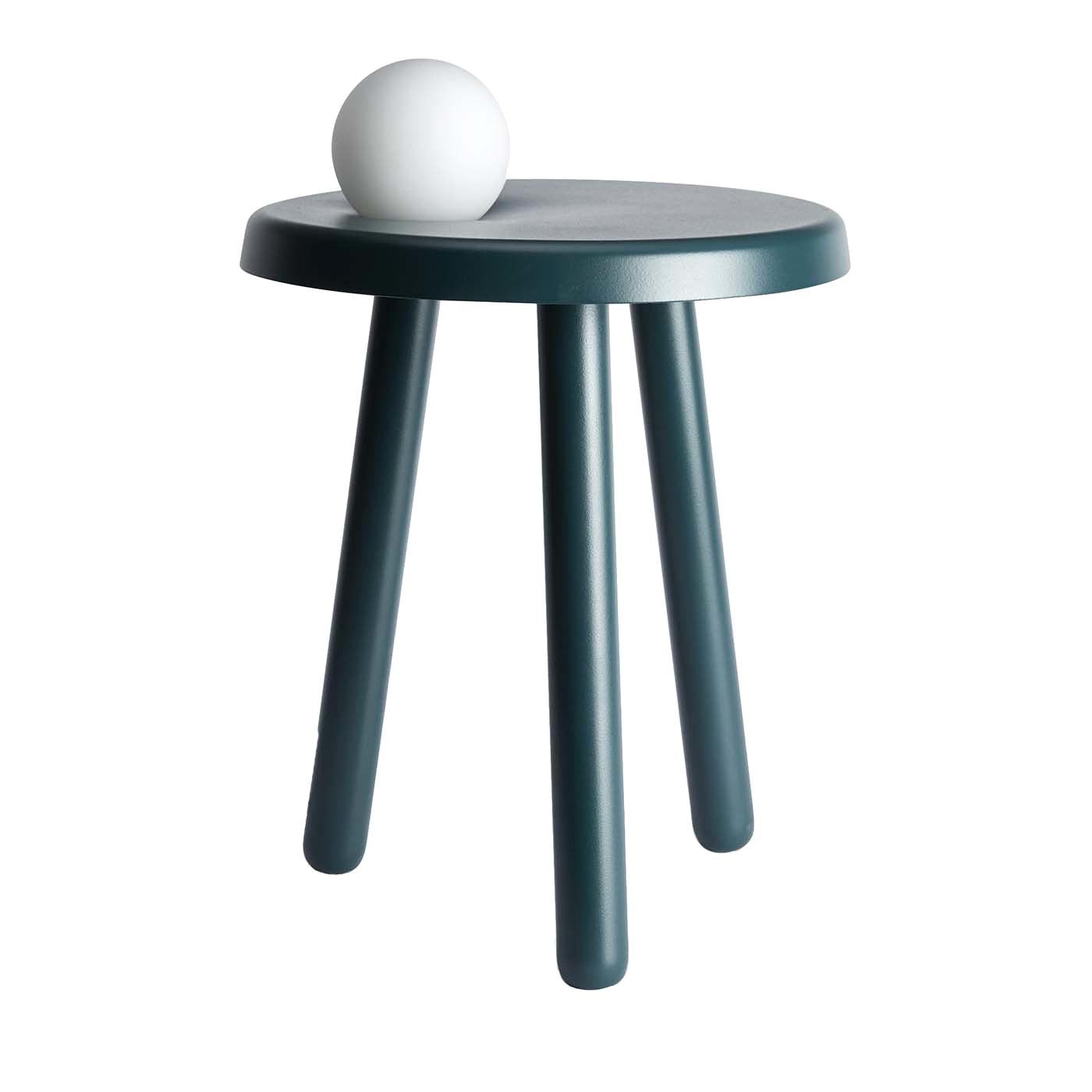 Alby Green Side Table with Light by Mason Editions For Sale