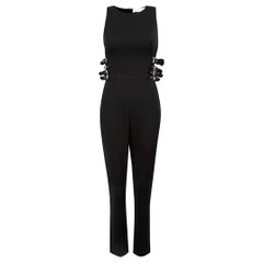 A.L.C Black Buckle Straps Detail Sleeveless Jumpsuit Size M