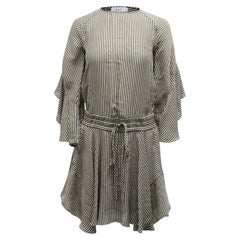 Gestreiftes Kleid „Cannon“ von ALC aus mehrfarbiger Seide