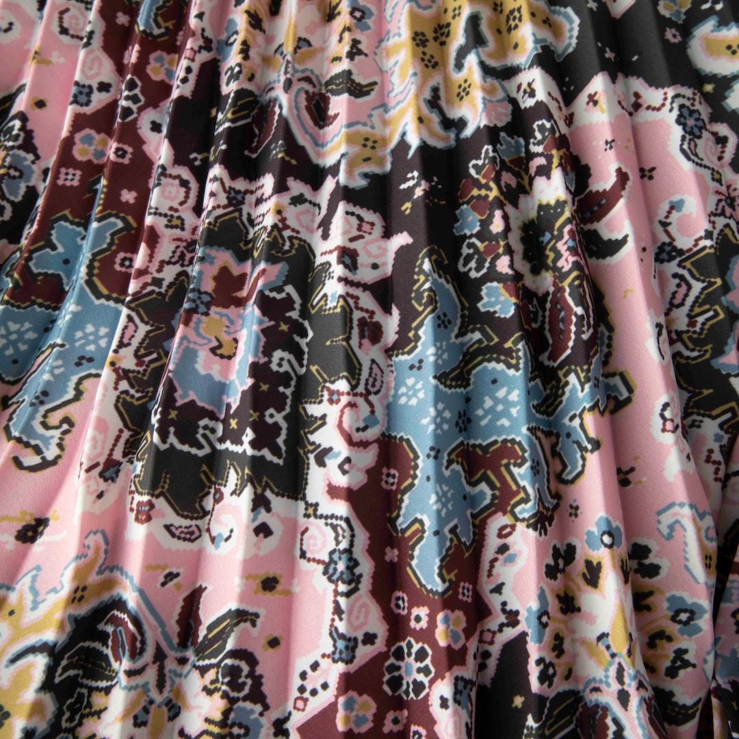 A.L.C. Falda Midi Plisada con Estampado Floral Talla L en Nuevo Estado en London, GB