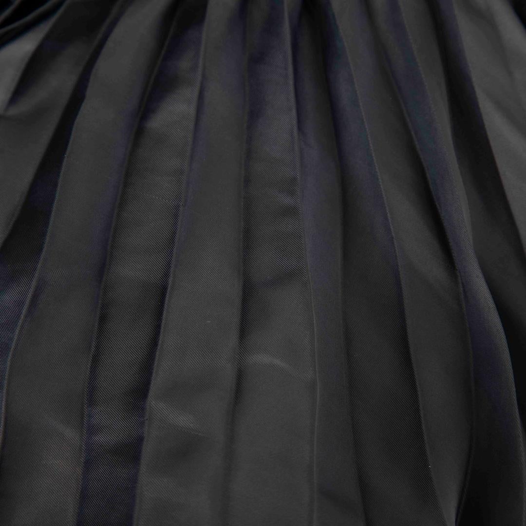 A.L.C. Navy Pleated Skirt Maxi Dress Size M In Good Condition In London, GB