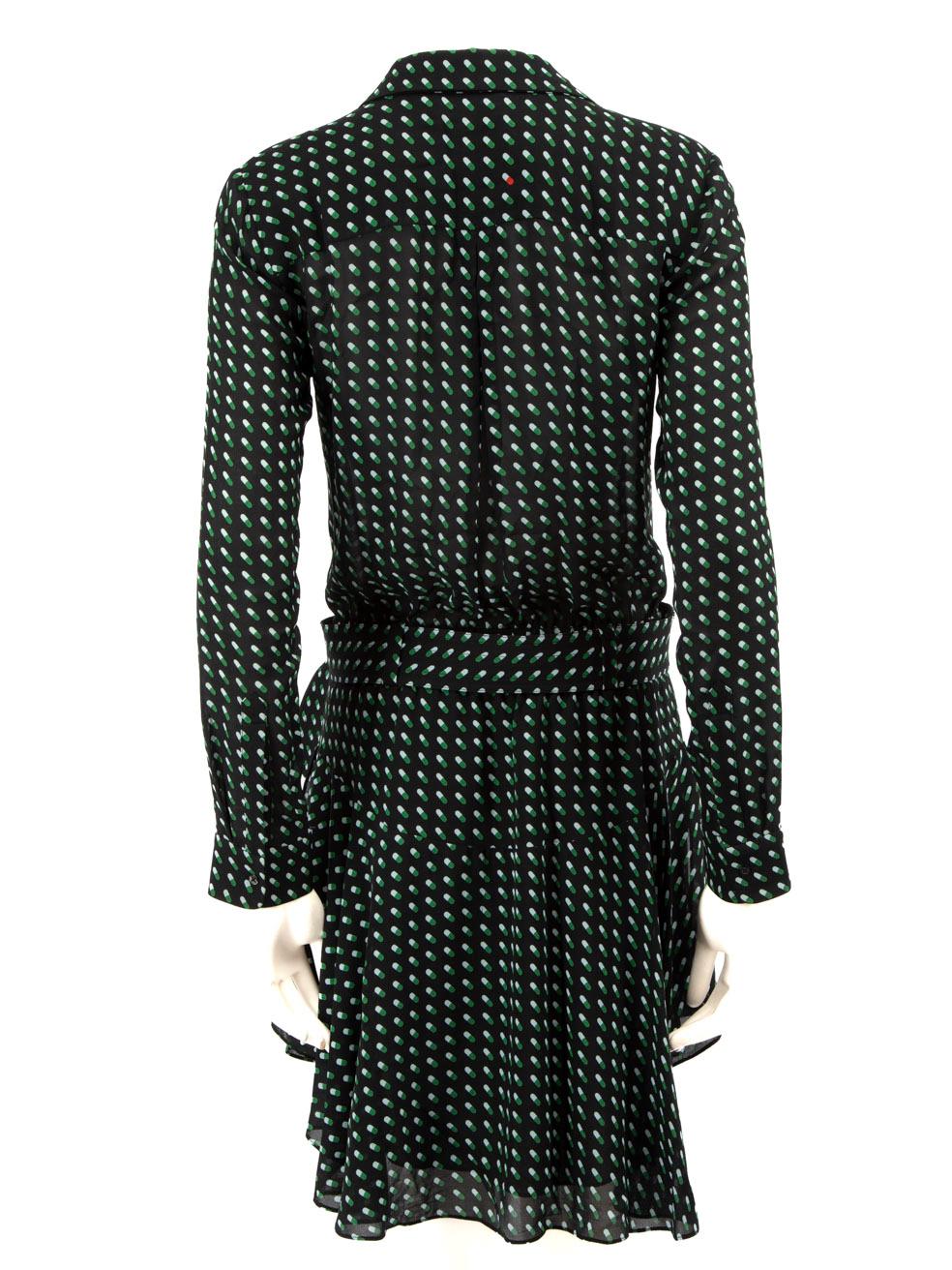 Black A.L.C. Silk Belted Mini Dress Size S