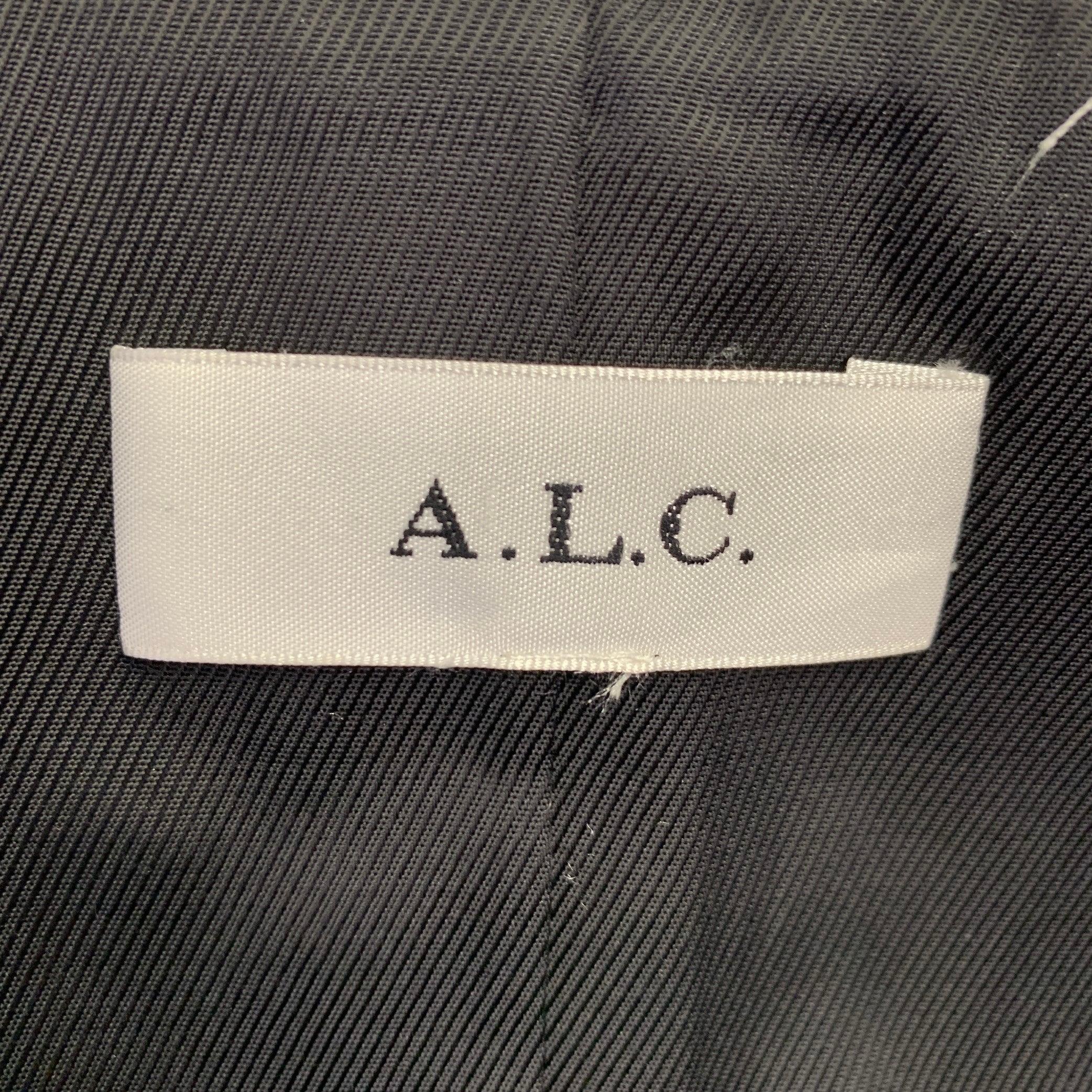 De las mujeres A.L.C. Chaqueta Blazer Metalizada Mezcla de Viscosa Plateada Talla XS