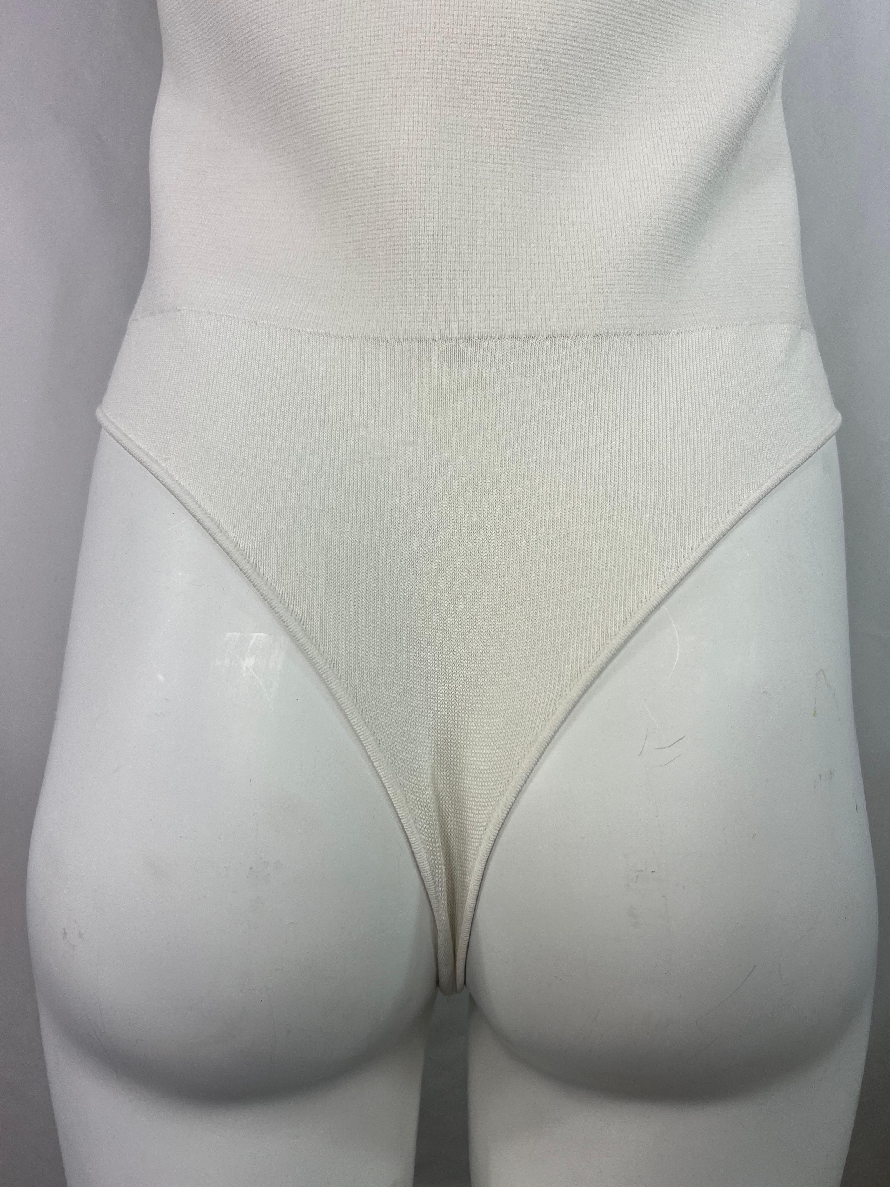 Weißer einteiliger Bodysuit von A.L.C., Größe Large im Zustand „Gut“ im Angebot in Beverly Hills, CA