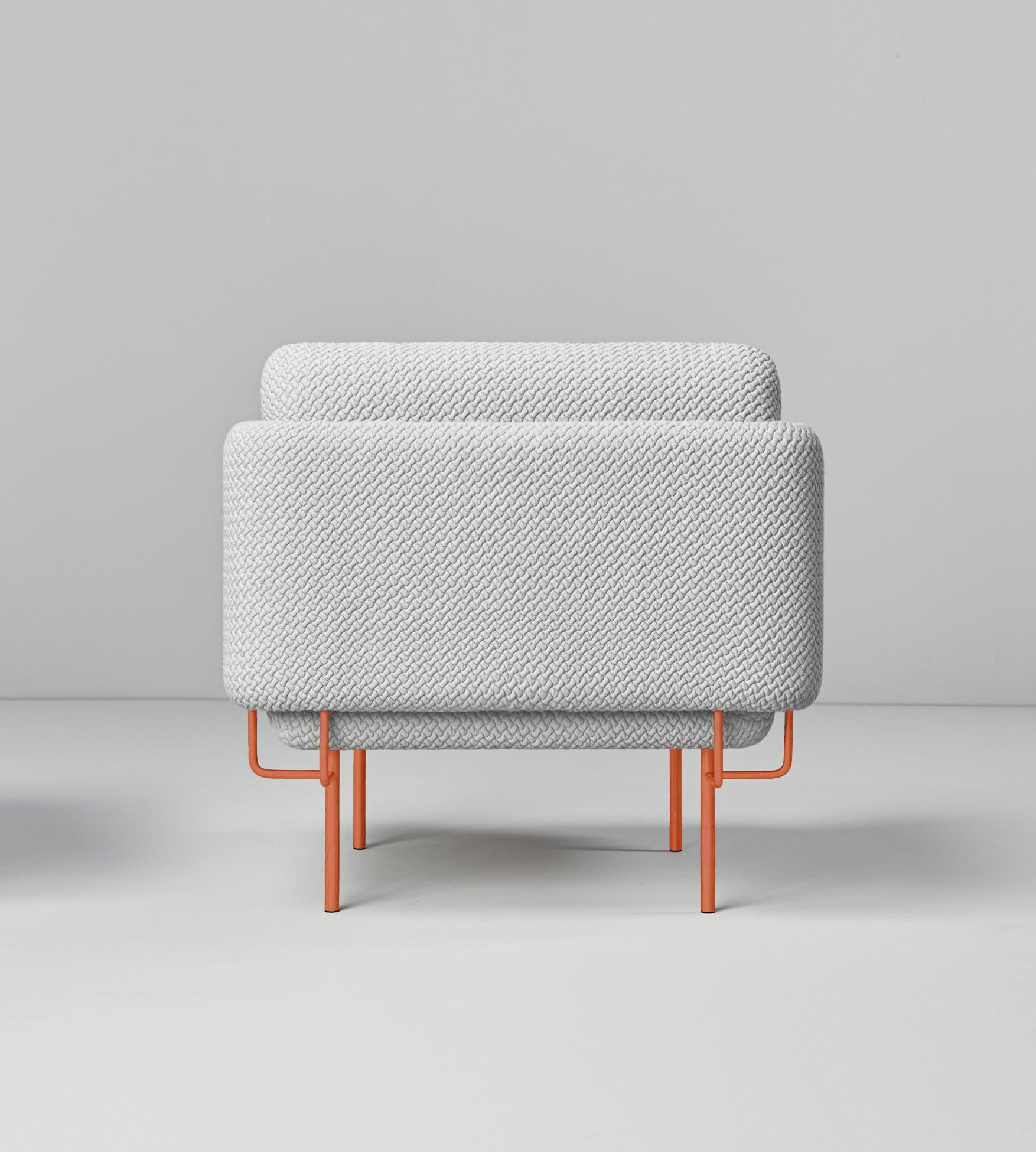 Alce armchair by Pepe Albargues
Dimensions: W 84, D 88, H 82, seat height45
Materials: Iron structure and MDF board
Foam CMHR (high resilience and flame retardant) for all our cushion filling systems.
Painted or chromed legs.

Variations of