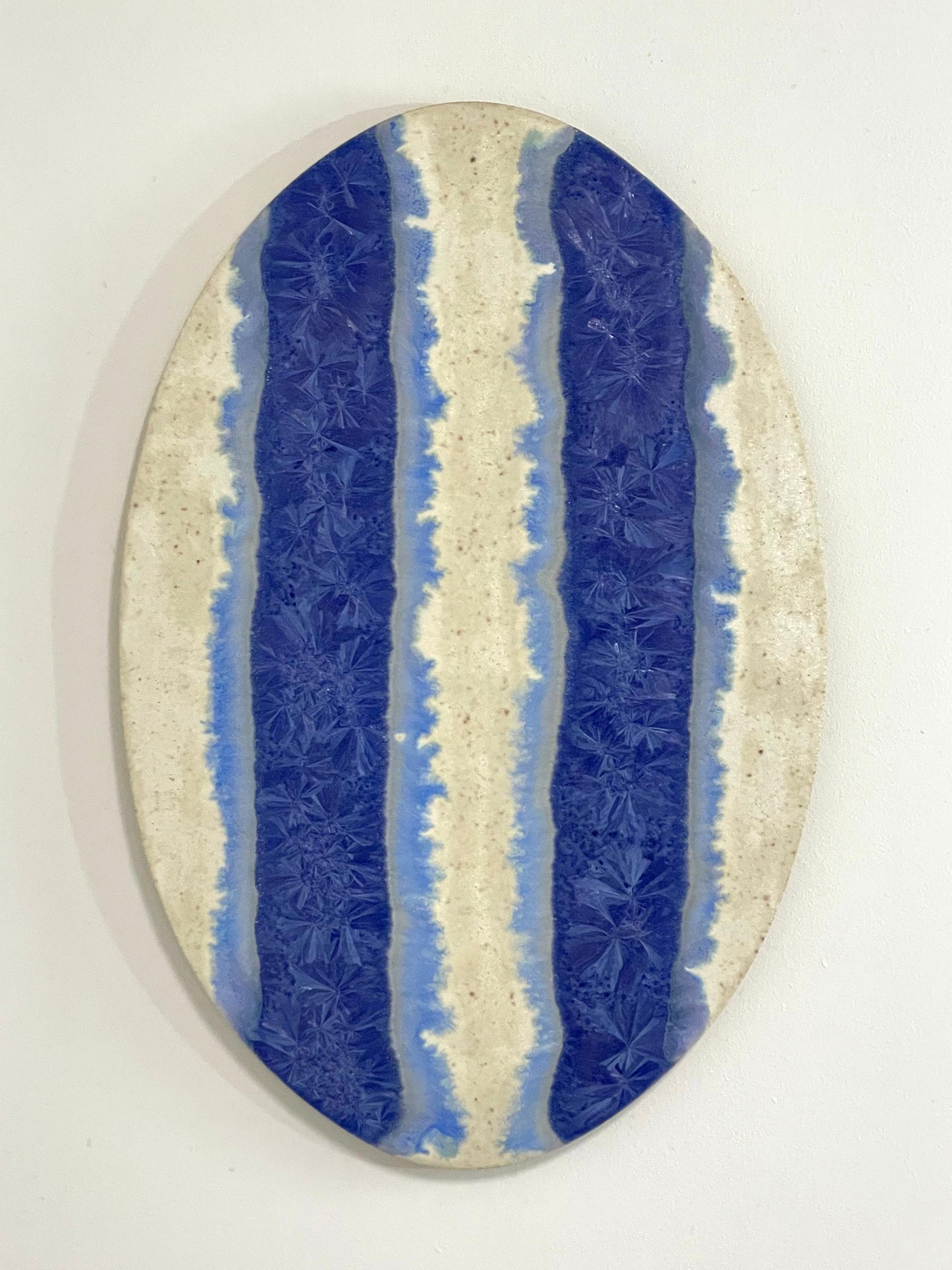 Alchemy
Ceramic crystal glaze painting by William Edwards
Hand rolled earthenware circular slab with crystal glaze. 

William received his BFA in sculpture from the historic San Francisco Art Institute and his MFA from UC Davis. William produces