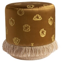Alchimia Bronze by Gio Ponti, Contemporary Pouf Footstools by Vito Nesta