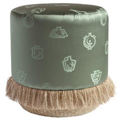 Alchimia Celadon by Gio Ponti, Contemporary Pouf Footstools by Vito Nesta