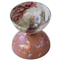 Alchimia E803 cup, fire enamel on copper & Murano glass