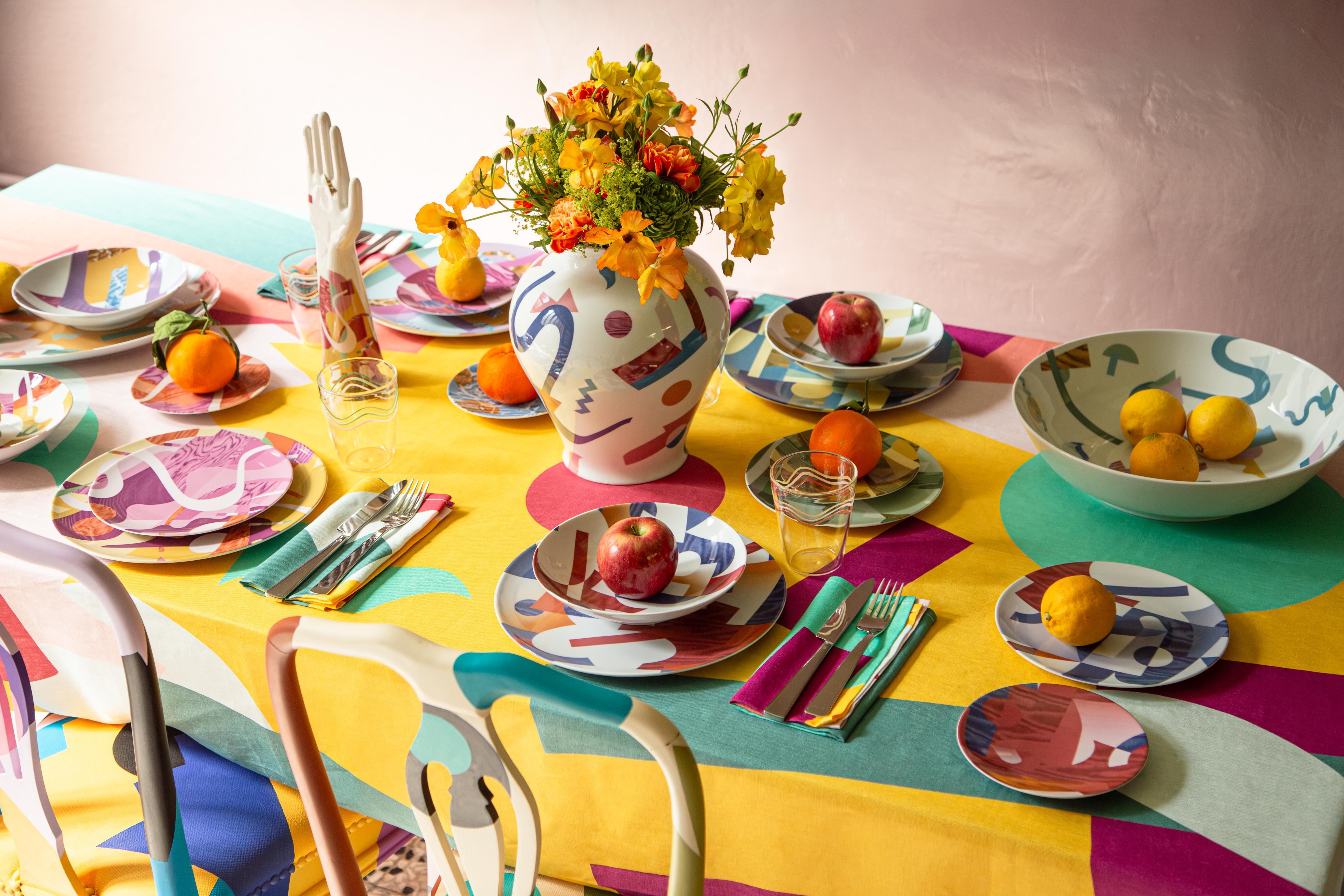 Alchimie Cuenco de porcelana decorado contemporáneo, diseño de Vito Nesta Contemporáneo en venta