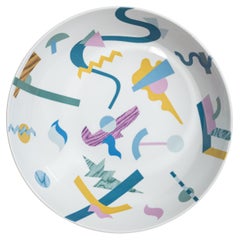 Alchimie Contemporary Decorated Porcelain Bowl Design by Vito Nesta