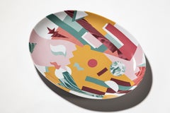 Alchimie Contemporary Decorated Porcelain Tray Design by Vito Nesta