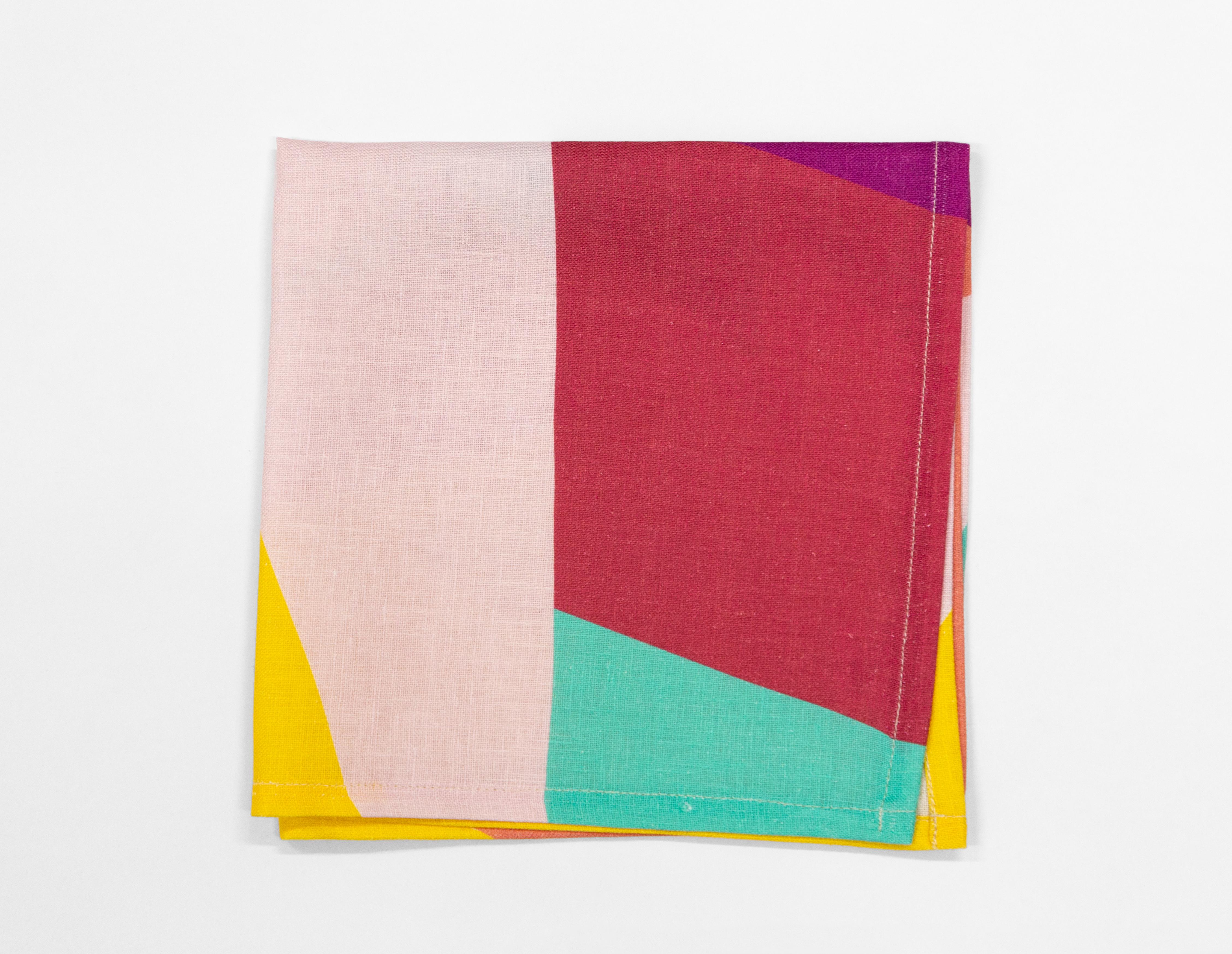Alchimie Contemporary Linen Tablecloth avec 6 serviettes de Vito Nesta en vente 2