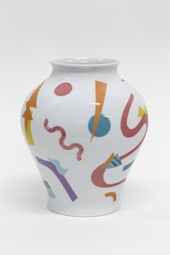 Alchimie Vase contemporain en porcelaine avec Design/One par Vito Nesta h27cm