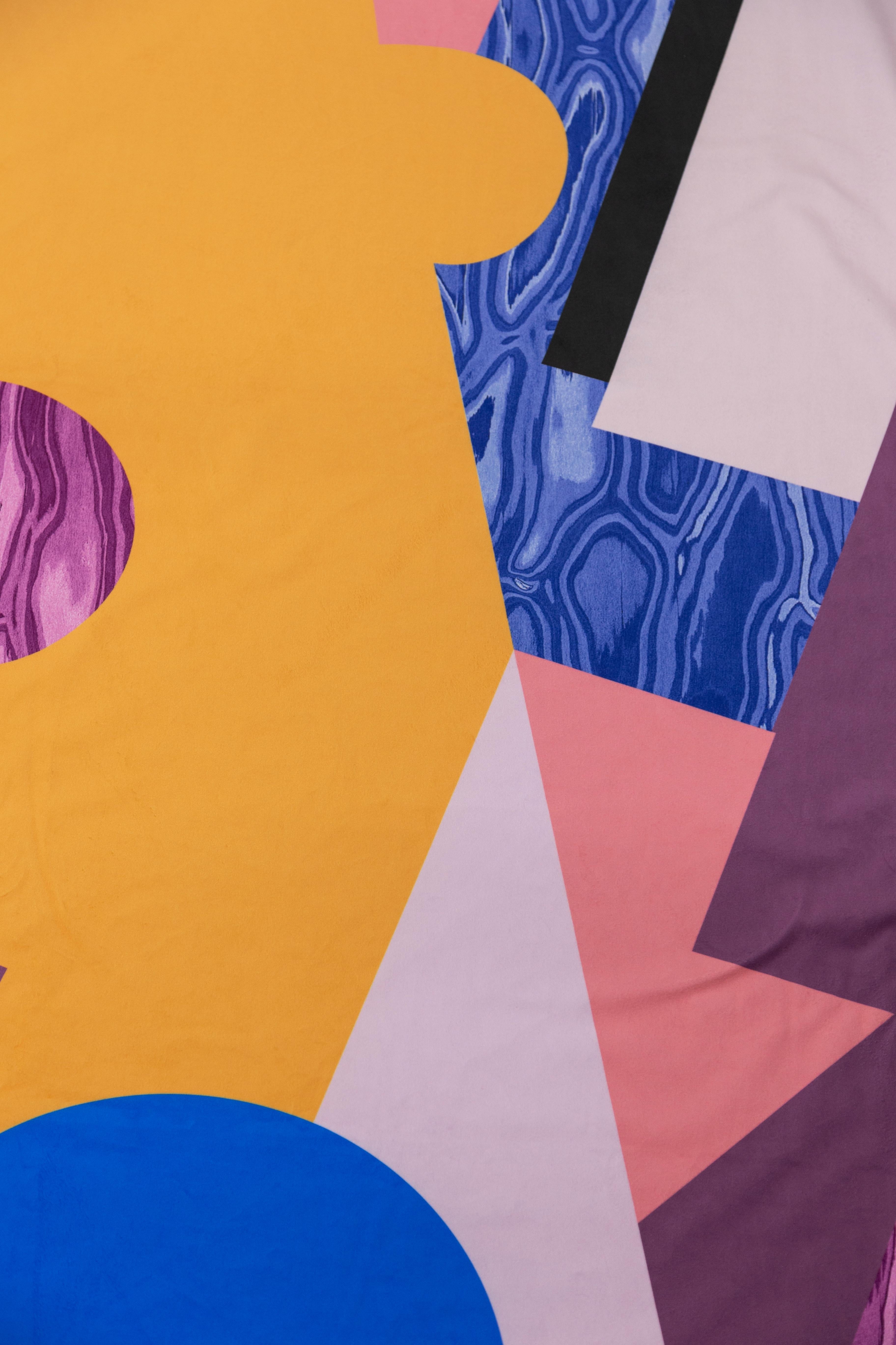 Alchimie Printed Contemporary Velvet Plaid In condizioni Nuovo in vendita a Milano, Lombardia