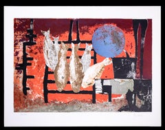 Fishes - Original Lithograph by Alcione Gubellini - 1970s
