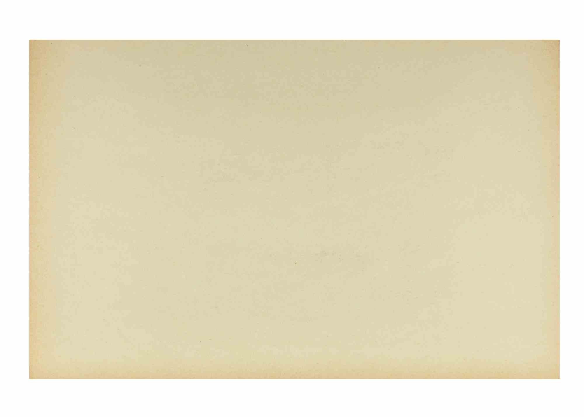 Paesaggio marino - Acquaforte di Alcione Gubellini - Metà del XX secolo in vendita 1