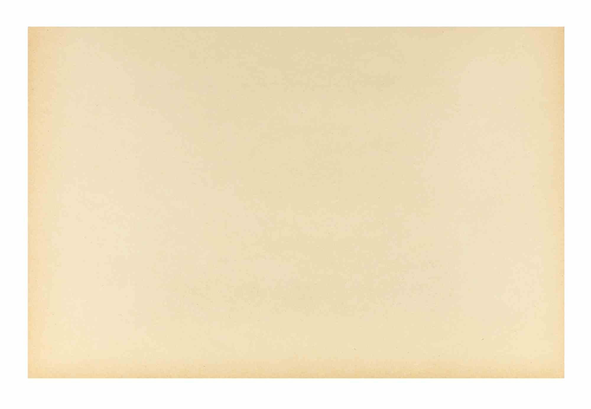 Paesaggio marino - Acquaforte di Alcione Gubellini - Metà del XX secolo in vendita 1