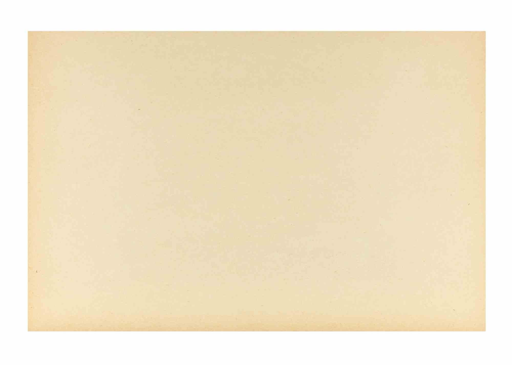 Paesaggio marino - Acquaforte di Alcione Gubellini - Metà del XX secolo in vendita 1