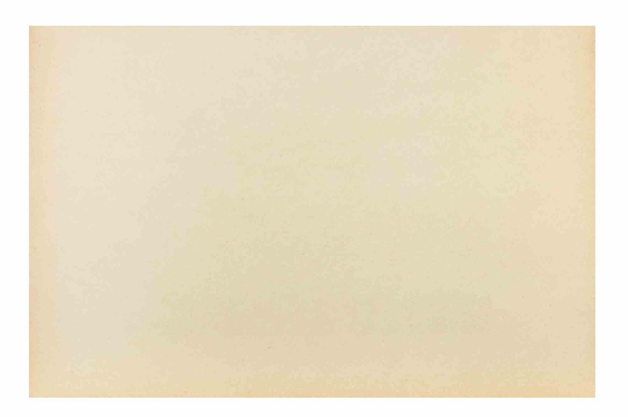 La Laguna de Venecia - Aguafuerte de Alcione Gubellini - Mediados del siglo XX en venta 1