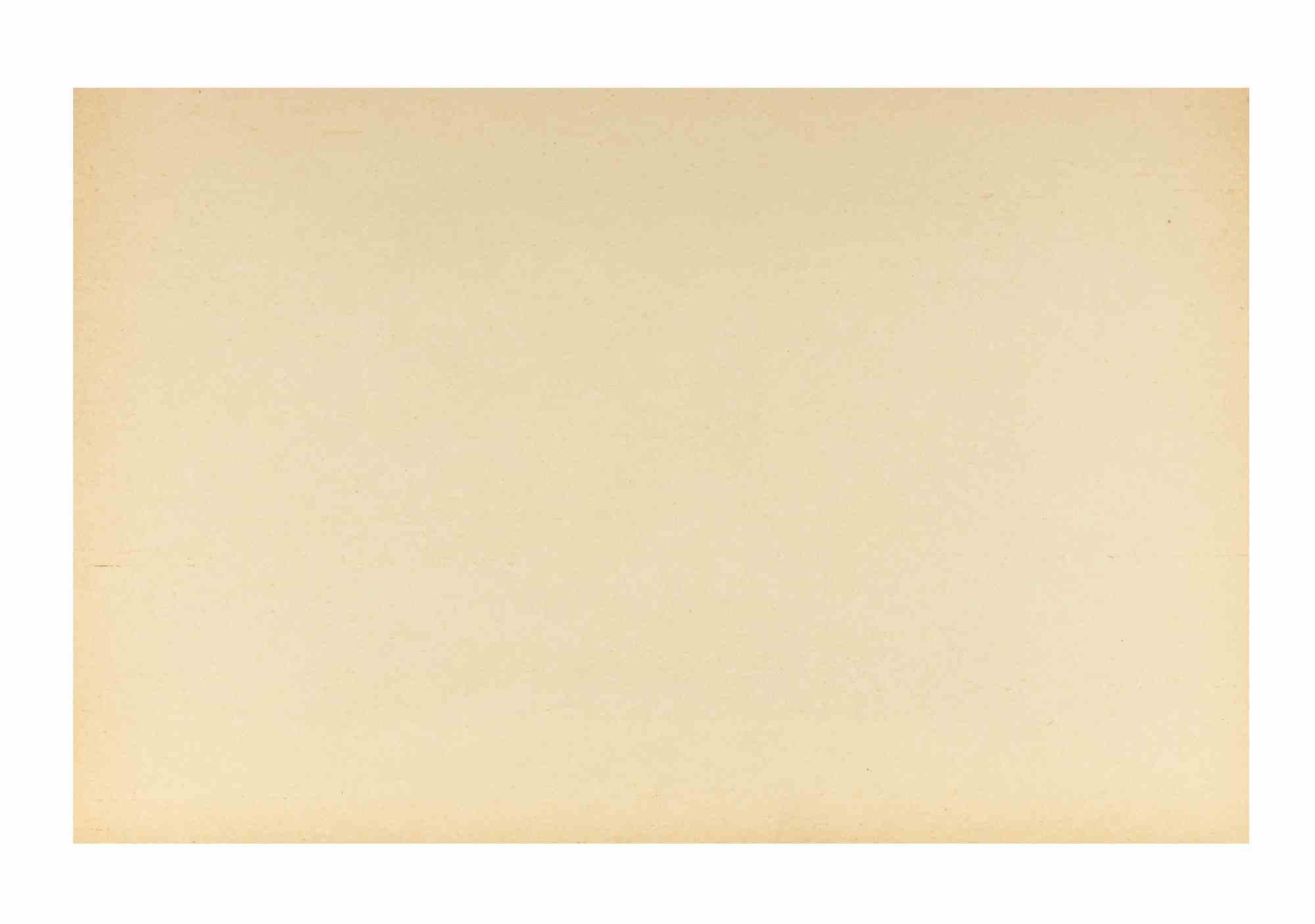 Vista de Venecia - Aguafuerte de Alcione Gubellini - Mediados del siglo XX en venta 1