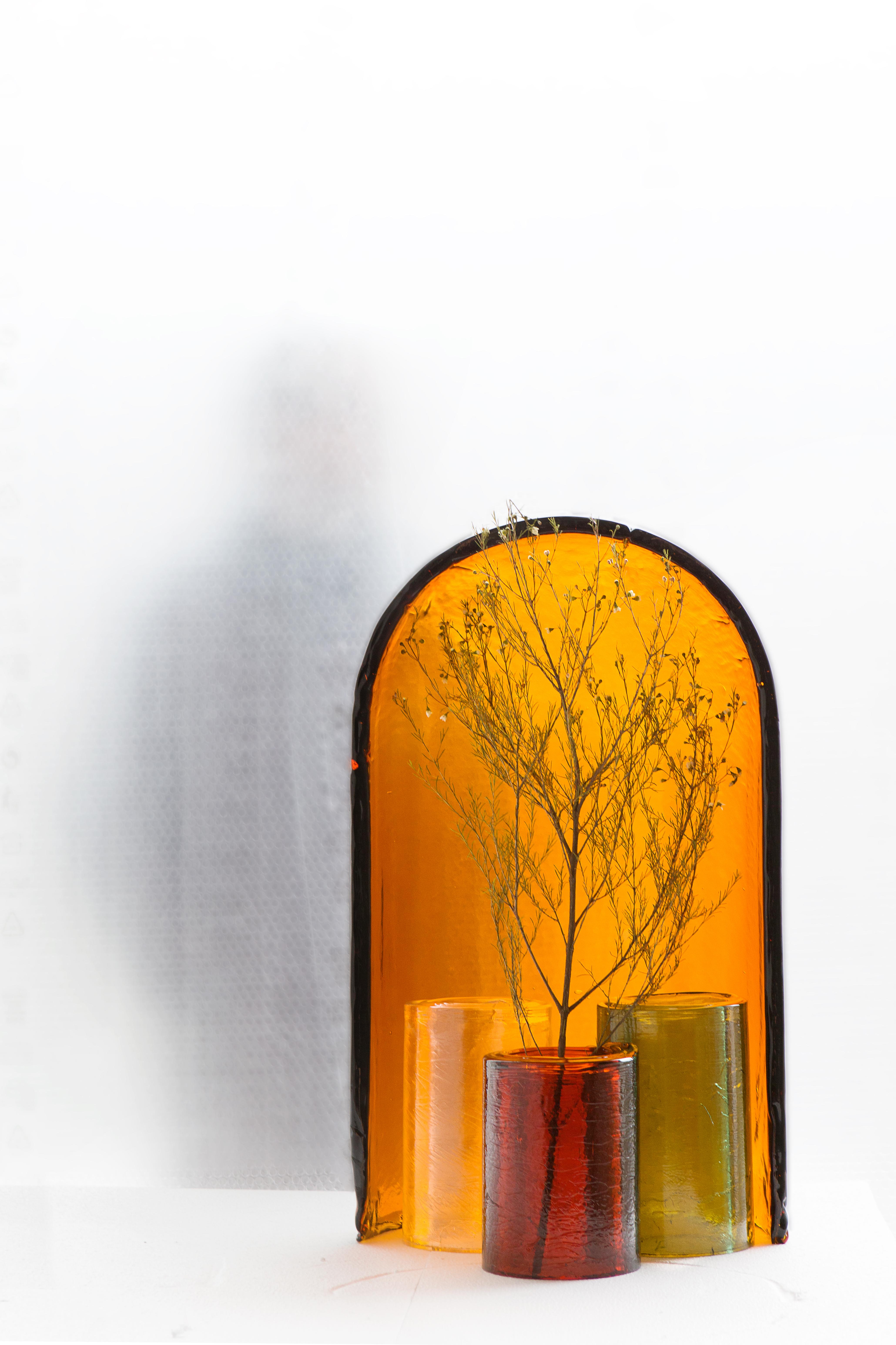 Alcova by Ronan and Erwan Bouroullec — Cast Glass Vase Collection — Set 03 In New Condition For Sale In London, GB