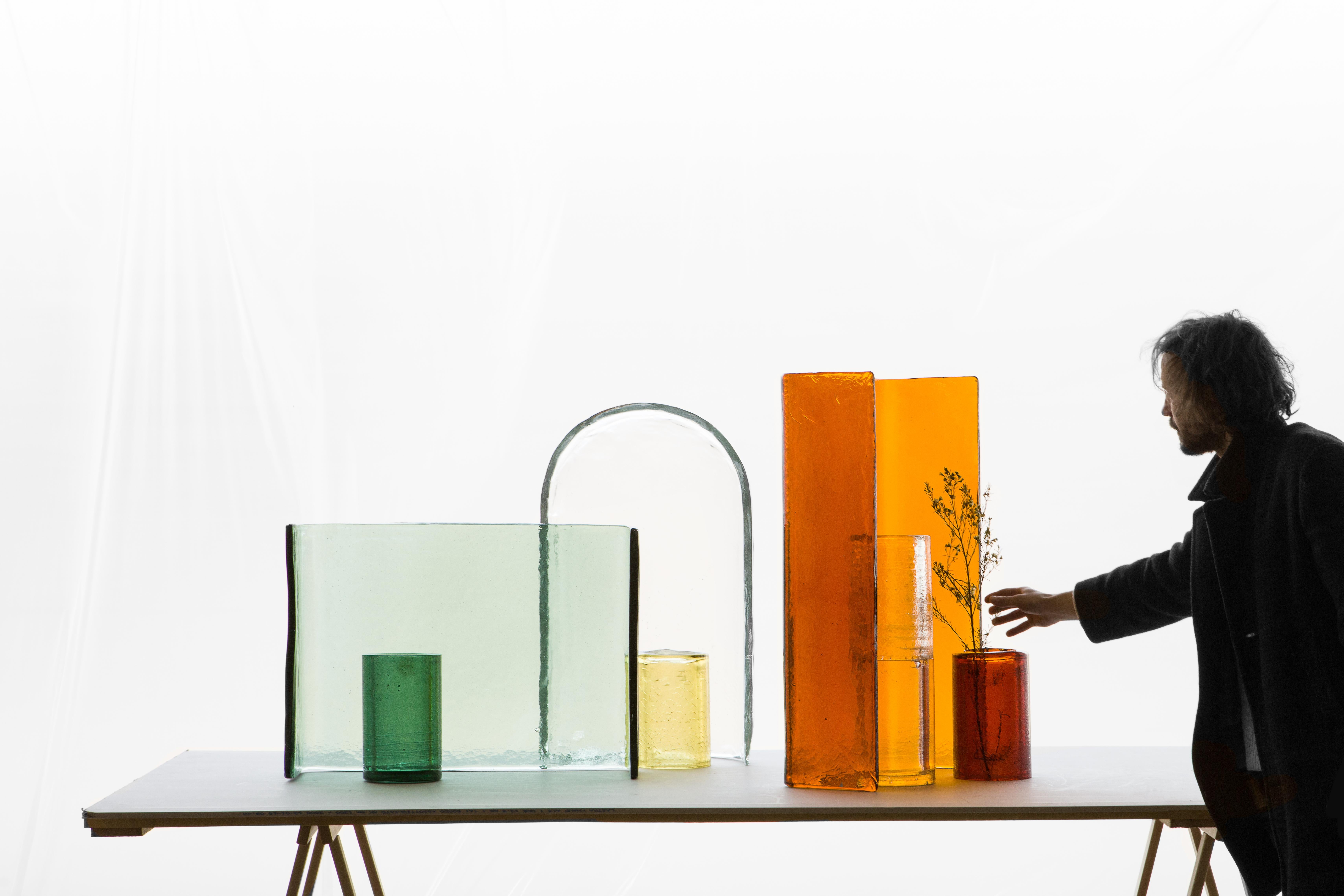 Alcova by Ronan and Erwan Bouroullec — Cast Glass Vase Collection — Set 05 In New Condition For Sale In London, GB